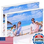 Juoifip 2-PACK 11X14 Magnetic Acrylic Picture Frames, Double-sided, Clear. Fixed Price $99.38.