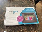 Omnitech Digital Photo Frame Cherry Wood 7" Auto Slide Show. Fixed Price $22.00.