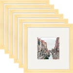 Wutl 8X8 Grain Picture Frames Square Nature Solid Wood 6 Pack For Wall Mounting. Fixed Price $51.71.
