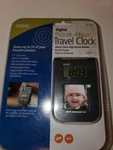 Digital Picture Album Travel Alarm Clock Snooze Backlit Case Fold Out Royal New. Fixed Price $6.00.