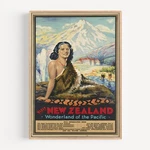 Visit New Zealand Wonderland Of The Pacific Travel Vintage Wall Art Poster Print. Fixed Price $52.04.