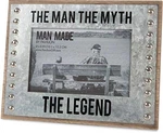 Pavilion - The Man Myth Legend Wood And Metal 4X6 Picture Frame. Fixed Price $23.74.