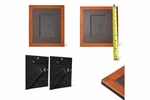 Set 2 Brown Wooden Picture Frames 8X10 Matted No Glass Wall/tabletop Pre-owned. Fixed Price $10.00.