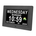 Ssini Digital Calendar Dementia Alarm Clock With Day And Date For Elderly - 1.... Fixed Price $42.52.