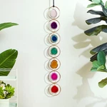 Natural Agate Slice Wall Art - Handmade Crystal Suncatcher For Window Decor, .... Fixed Price $38.12.