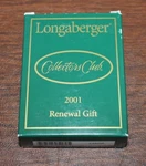 Longaberger Collectors Club 2001 Renewal Gift Photo Frame #74802 In Box. Fixed Price $8.00.