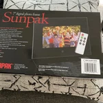 Sunpak Digital 7" Black Acrylic Photo Frame Lcd Display W/ Remote. Fixed Price $29.00.