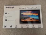 Bigasuo 10.1 Inch Wifi Cloud Photo Frame, Hd Touch Screen/supports Usb & Sd Card. Fixed Price $49.99.