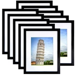 Seseat Frame Set Of 10, Display Pictures 8X10 With 11X14, Black. Fixed Price $55.99.