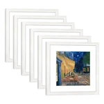 Dekwinn Picture Frame Set Of 6, Real Glass, For 8X8 With MAT/11X11 No. Fixed Price $69.71.