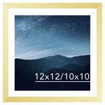 Jcjmy 12X12 Picture Frame Gold With 10X10 Mat For 30 Cm Diamond Art Pain.... Fixed Price $17.35.