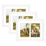 8X10 Picture Frame White Set Of 3 4X6 With Mat Or No Wall Tabletop. Fixed Price $25.19.