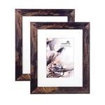Scholartree Wooden Brown 8X10 Picture Frame 2 Set In Pack Can Display .... Fixed Price $27.64.
