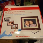 Hp DF820B4 8" Digital Picture Frame Gb Remote Wood New Sealed. Fixed Price $20.49.