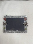 Vtg 90 Pewter Picture Frame Sisters Are Forever Heart Star Butterfly Accent. Fixed Price $14.00.