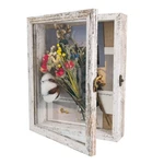 Graduationmall 8X10 Wood Shadow Box Frame Glass Door Display Case With Linen .... Fixed Price $30.68.