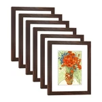 Dekwinn 8X10 Frame Set Of 6 With Real Glass For Pictures 5X7 Mat.... Fixed Price $58.22.