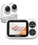Vtimes Baby With Cameras, 3.2" Ips Screen, 2-WAY Talk, MONITOR239. Fixed Price $100.00.