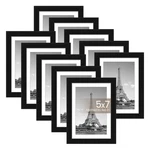 Upsimples Frame Set Of 10, Display Pictures 4X6 With 5X7, Black. Fixed Price $35.94.