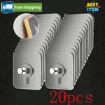 1-30PCS Transparent Self Adhesive Wall Hooks Photo Frame Hanger Strong No Drill. Fixed Price $11.99.