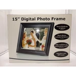 15" Digital Photo Frame Wi-fi 1GB MP3 Slideshow ADS1500-WF Black. Fixed Price $21.00.