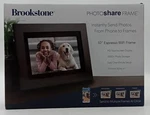 Brookstone Photoshare 10.1 Smart Digital Picture Frame Premium Espresso Wood. Fixed Price $85.00.