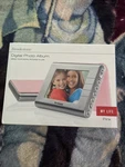 Brookstone My Life 3.5" Portable Digital Photo Album - Picture Frame Brown. Fixed Price $20.00.
