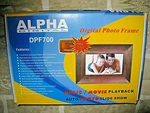 Alpha Digital 7" Picture Frame,. Fixed Price $29.77.