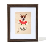 Tkygu 11X14 Frame Walnut Wooden, Display Pictures 8 10 With Mat Or .... Fixed Price $25.91.