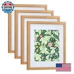 Dekwinn 11X14 Frame Set Of Oak Solid Wood Real Glass For Pictures. Fixed Price $83.79.
