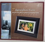 Gpx Digital Photo Frame 7" Color Display Built-in Memory & Expandable Card Slots. Fixed Price $27.99.