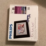 Philips 7" Home Essentials Digital Photo Frame Lcd Black Usb Clock Calendar. Fixed Price $35.00.