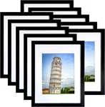 Seseat Frame Set Of 10, Display Pictures 8X10 With 11X14, Black. Fixed Price $48.98.