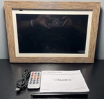 Aluratek 13.3 Digital Photo 8GB Memory W/ 2 Interchangeable Frames. Fixed Price $41.39.