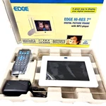 Edge Digital Photo Picture Frame With MP3 Player 7" Hi-res PE204723 Remote. Fixed Price $10.00.