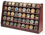 Decowoodo Challenge Coin Display Case, 5 Military Rows, Mahogany. Fixed Price $70.05.