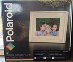 Polaroid 8" Digital Picture Frame Ivory Wood Tone Photo PDF-800IW. Fixed Price $10.25.