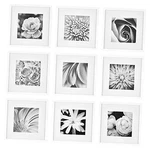 's 9-PIECE Square Photo Frame Stunning Display With Wall White. Fixed Price $76.65.