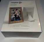 Nixplay 10.1" Touch Screen Smart Photo Frame White Wi-fi Hd W10K. Fixed Price $79.99.