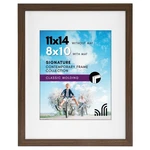Americanflat 11X14 Walnut Picture Frame With Shatter-resistant Glass For 8X10. Fixed Price $20.79.