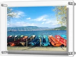 Ameitech Acrylic Floating Picture Frame, Double 11X14INCH / A4, Pack. Fixed Price $28.88.