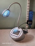 Vtg Zeus Digital Photo Frame & Led Desk Lamp Silver Flexible Light Internal 32MB. Fixed Price $79.99.