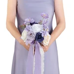 Bencentre 7 Inch Purple Wedding Bouquet For Bridesmaid,lilac Bridesmaid.... Fixed Price $42.99.