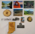 Lot Of 11 Travel Refrigerator Fridge Magnets Souvenir Az, Va, In, Ak, Ca, Tx,. Fixed Price $10.00.