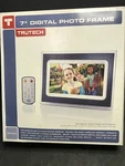 Trutech 7" Digital Photo Frame Remote Wall Mountable Or Top Usb Sdhc. Fixed Price $5.02.