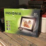 Insignia 8" Digital Picture Frame 800 600 Res. Model NS-DPF0812W Open Box. Fixed Price $29.90.