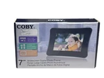 Coby - Electric Photo Frame Model DP740. Fixed Price $27.99.
