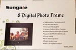 Sungale 8" Digital Photo Frame With Remote, Slideshow, Plays Music & Video AD801. Fixed Price $22.00.