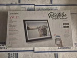 New Aluratek 10" Lcd Picture Frame Wi-fi Touchscreen Digital Photo Wood Grain. Fixed Price $34.99.