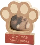 My Kids Have Paws Mini Frame Primitives By Kathy Picture Magnet Wall Cat Dog. Fixed Price $15.00.